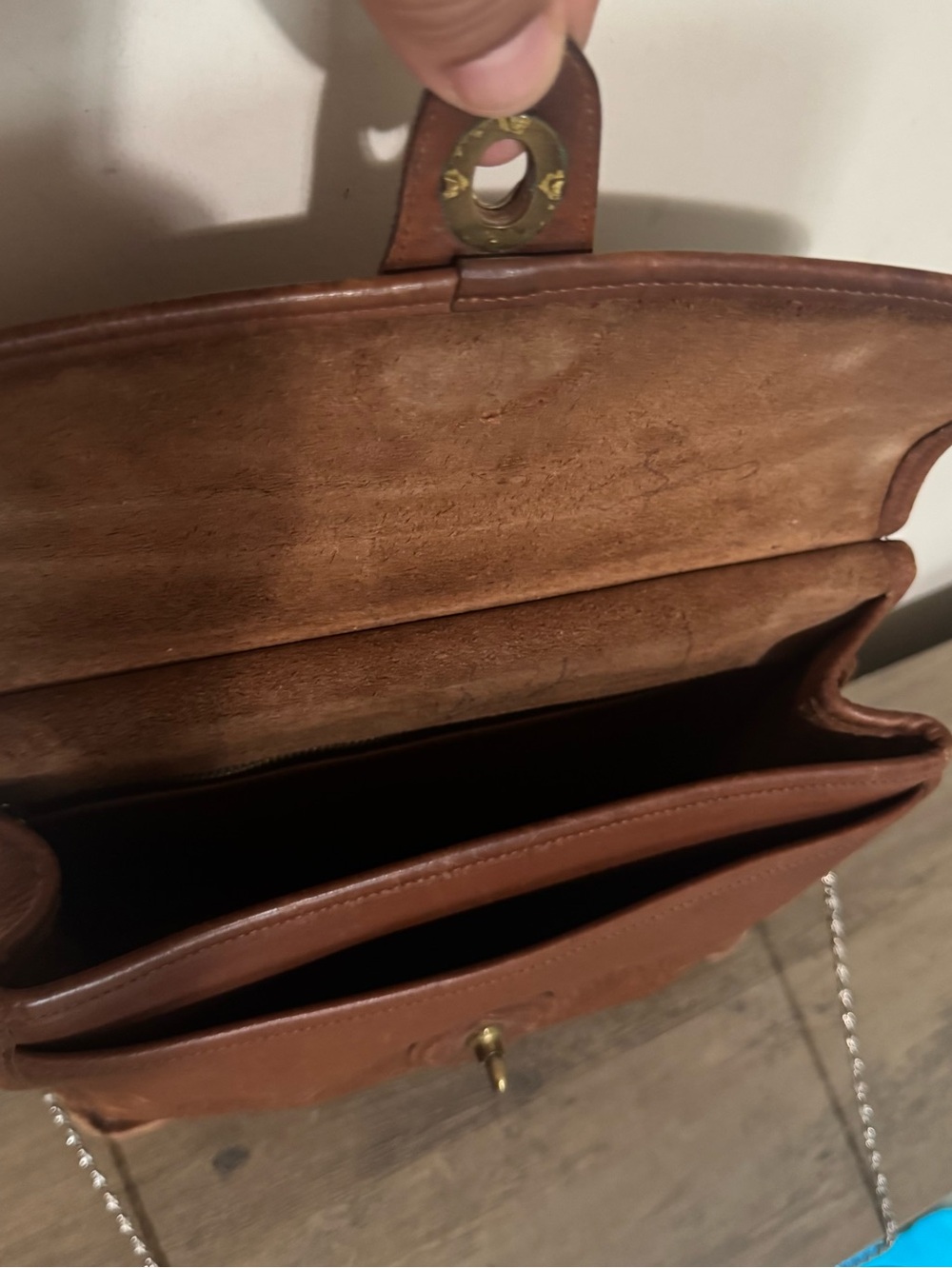 Vintage Coach Willis 9927 Brown Leather Cross Body To… - Gem